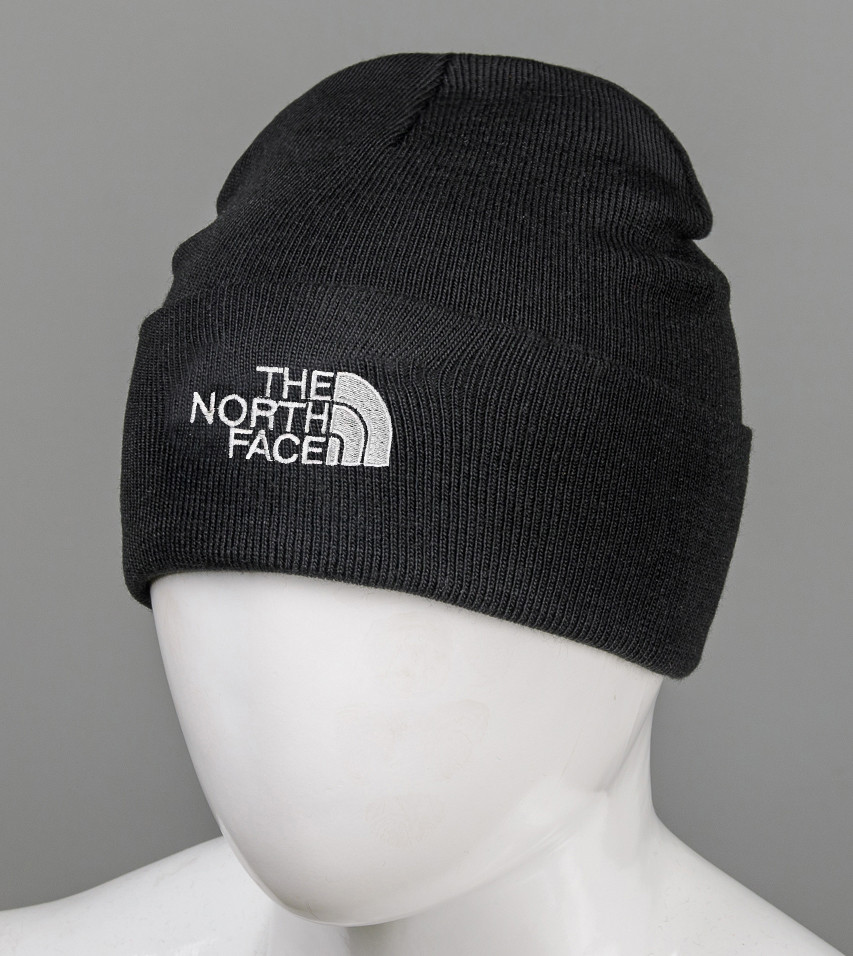 Шапка молодіжна з вишивкою (m33), Чорний, фото 1