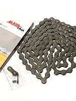 Ланцюг 28 Мія. Ланцюг велосипедний MAYA M410, із замком на 1 швидкість, 112 ланок