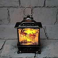 LED свічка Ліхтарик новорічний декор Ретро Санта 12х7х2,5 см MA2512-3