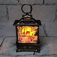 LED свічка Ліхтарик новорічний декор Ретро Сніговик 12х7х2,5 см MA2512-2