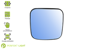 Ширококутне дзеркало підігрів р/керування MERCEDES ACTROS PERFEKT LIGHT 503-MB9510H (0008109616)