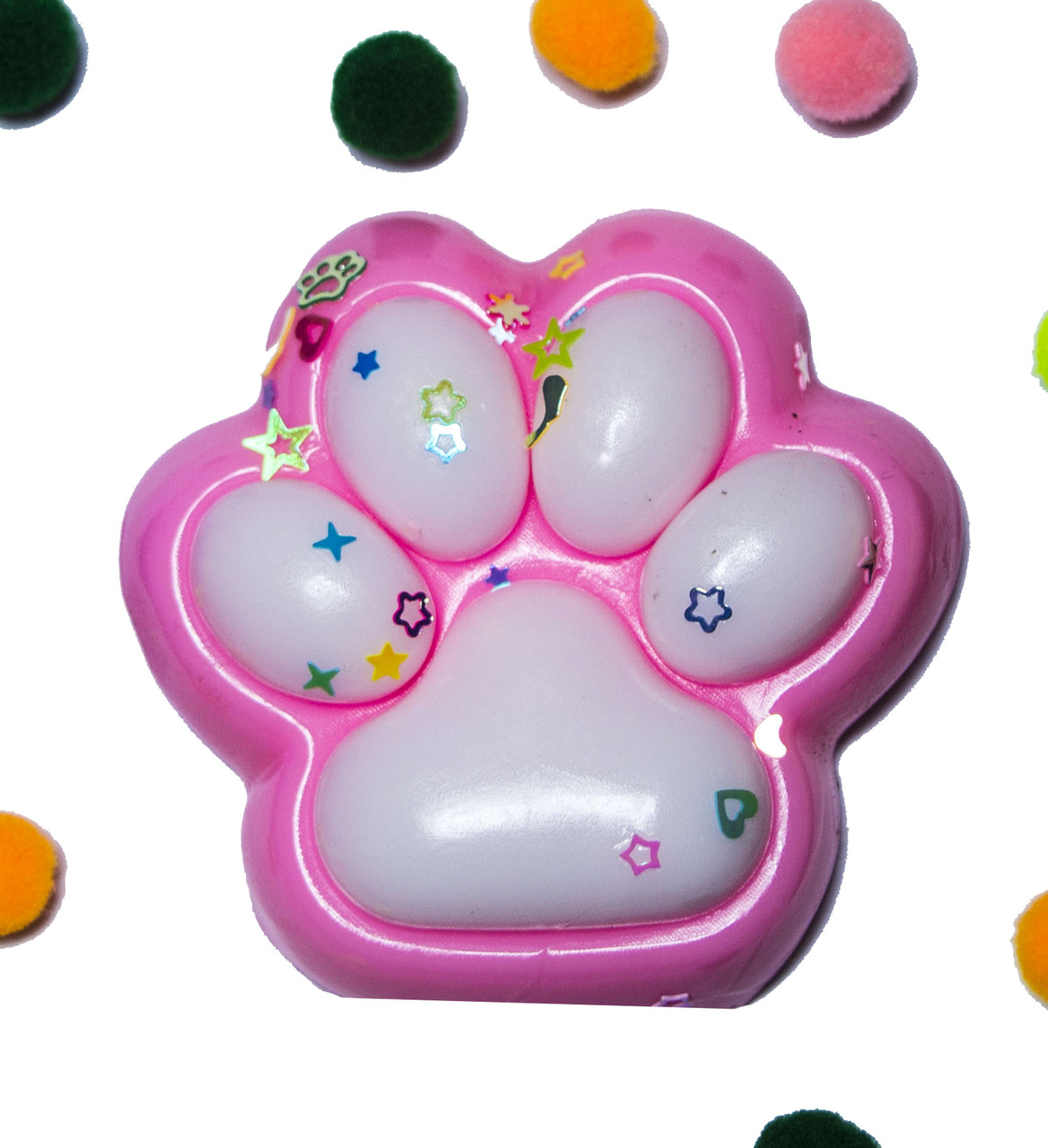 Іграшка-антистрес Сквіш Лапка Рожева