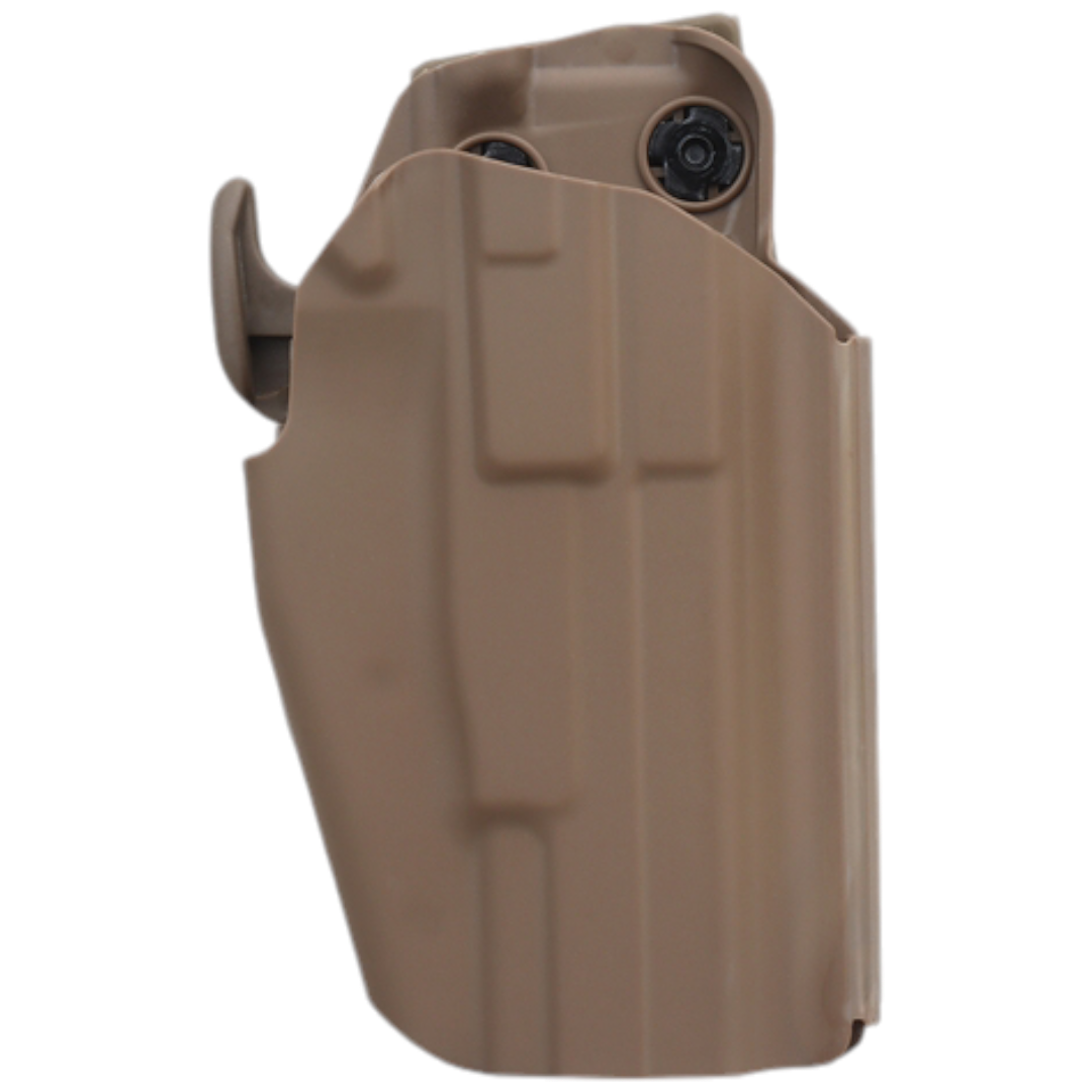 Тактична суб-компактна кобура для пістолету з зажимом для ременя desert brown, фото 1
