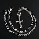 Чоловіча срібна цепочка Бісмарк і хрестик срібло з золотом. Чорнений ланцюжок і хрестик з золотою накладкою. 60 см, фото 6