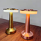 Сенсорна лампа-нічник (3 режими), від USB, 20см, AT-D91-1, Золотий / Настільна лампа на акумуляторі, фото 9