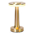 Сенсорна лампа-нічник (3 режими), від USB, 20см, AT-D91-1, Золотий / Настільна лампа на акумуляторі, фото 3