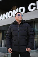 Якісна, тепла, зимова чоловіча куртка Black Vinyl С24-2310C