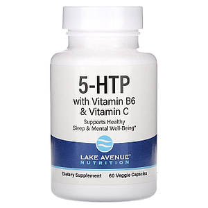 5-гідроксітріптофан з вітаміном B6 і вітаміном C Lake Avenue Nutrition 5-HTP+B6+Vitamin C 60 капс.