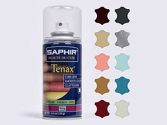 Аерозольна фарба для гладкої шкіри Saphir Tenax Spray, 150 мл,(0823)