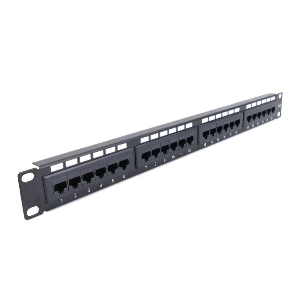 Патч-панель Hypernet 24 порти UTP кат. 5Е 19" PP-KUTP24-NM-CM з організатором кабелю D2-2026, фото 1