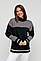 Жіночий Светр Оверсайз 44-52 (мас 640), фото 2