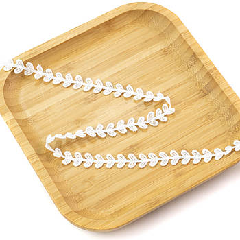 Мереживо Листя екрю 13мм відріз 1м MER025