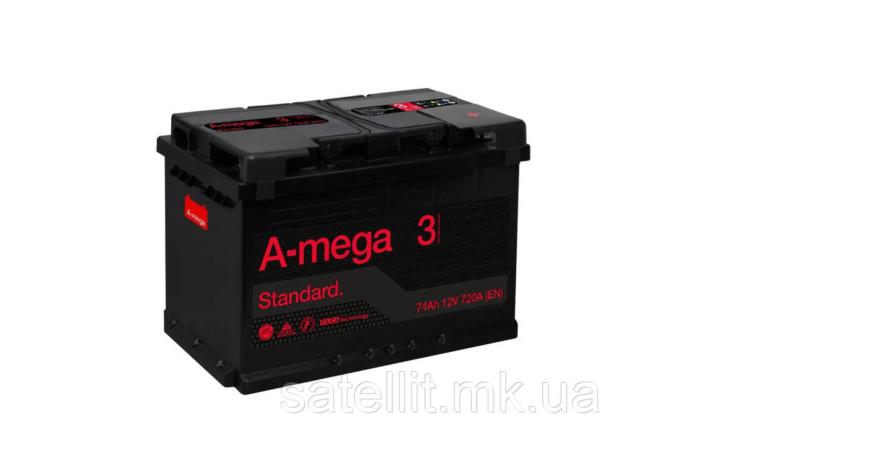 АКБ A-MEGA STANDARD М3 (0+правий) 6CT-74 720А