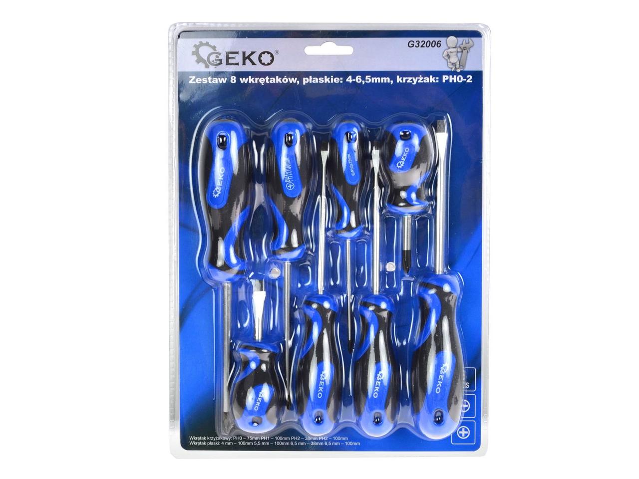 Хрестоподібні викрутки Geko G32006 викрутки для ремонту, фото 1