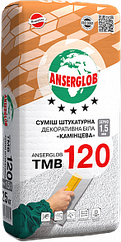 Декоративна штукатурка (баранчик 1,5 мм) біла Anserglob TMB-120, 25 кг
