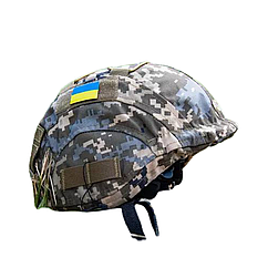Кавер на каску з козирьком типу Ballistic Helmet KC-HM001 з кордури піксель