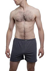 Чоловічі труси боксерки сімейні класичні 100% бавовна Atlet МБ 000009 принт сірі розмір 46