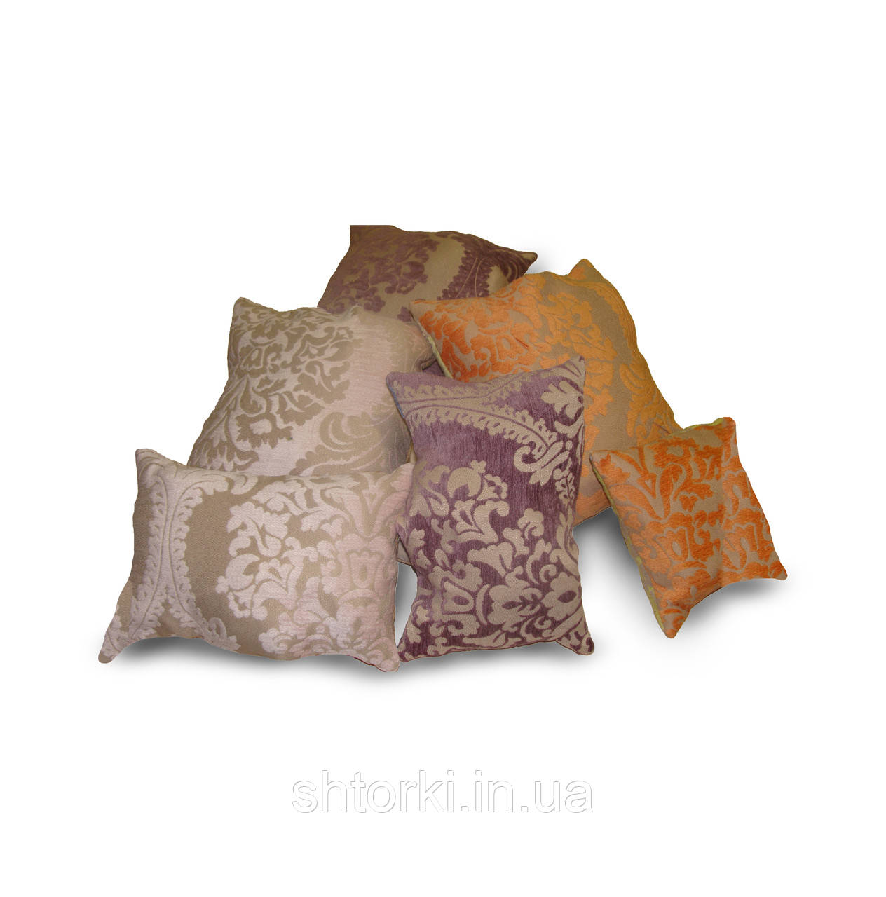 Комплект декоративних подушок Firanka Damask 30х30см 3шт 30х20см 3шт різнокольорові (п_0278)