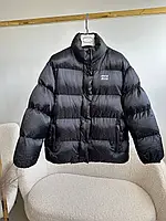 Чорна жіноча тепла куртка міу міу