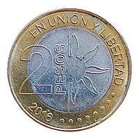 Аргентина 2 песо, 2016 200 років Незалежності
