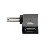 Адаптер перехідник PD з тригером 4.5x3.0 для заряджання ноутбука від повербанка USB Type-C DC 100W, фото 4