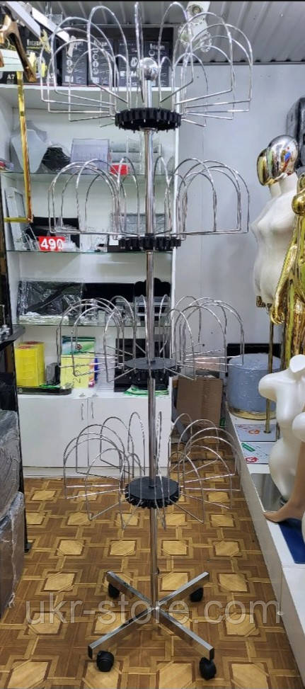 Стійка для шапок хромована, фото 1