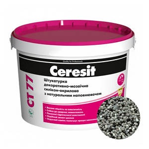 Штукатурка CERESIT CT 77 TIBET 4 декоративно-мозаїчна полімерна (зерно 1,4-2,0 мм), 14 кг