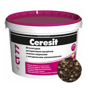 Штукатурка CERESIT CT 77 CHILE 1 декоративно-мозаїчна полімерна (зерно 1,4-2,0 мм), 14 кг