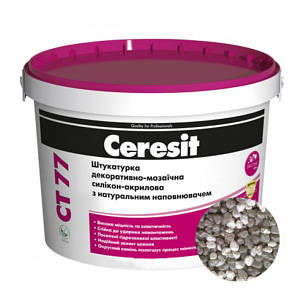 Штукатурка CERESIT CT 77 TIBET 2 декоративно-мозаїчна полімерна (зерно 1,4-2,0 мм), 14 кг