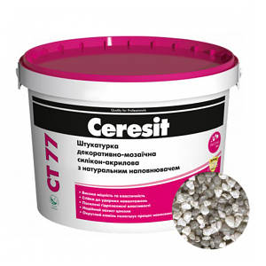 Штукатурка CERESIT CT 77 TIBET 1 декоративно-мозаїчна полімерна (зерно 1,4-2,0 мм), 14 кг