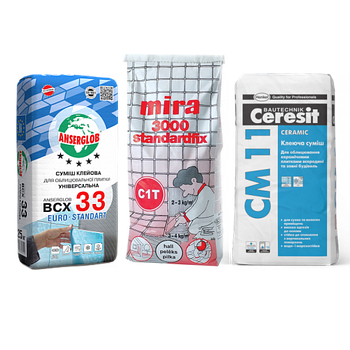 Клей для плитки, каменю, мозаїки