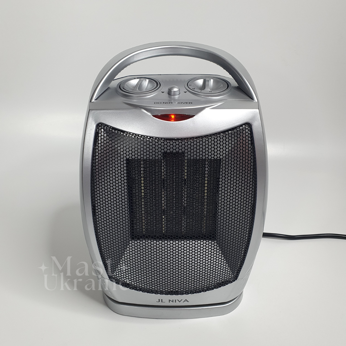 Тепловентилятор керамічний JL NIVA портативний електрообігрівач 1500W Silver PTC-905A
