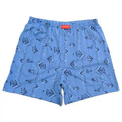 Чоловічі труси боксерки сімейні класичні бавовна Атлет МБ 000020 блакитні розмір 44 XS