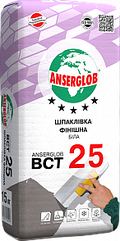 Шпаклівка цементна біла Anserglob BCT-25, 15 кг