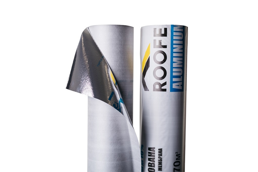 ROOFER AL100 Мембрана пароізоляційна металізована (70 м кв.) шир.1,6 м ALUMINIUM 100