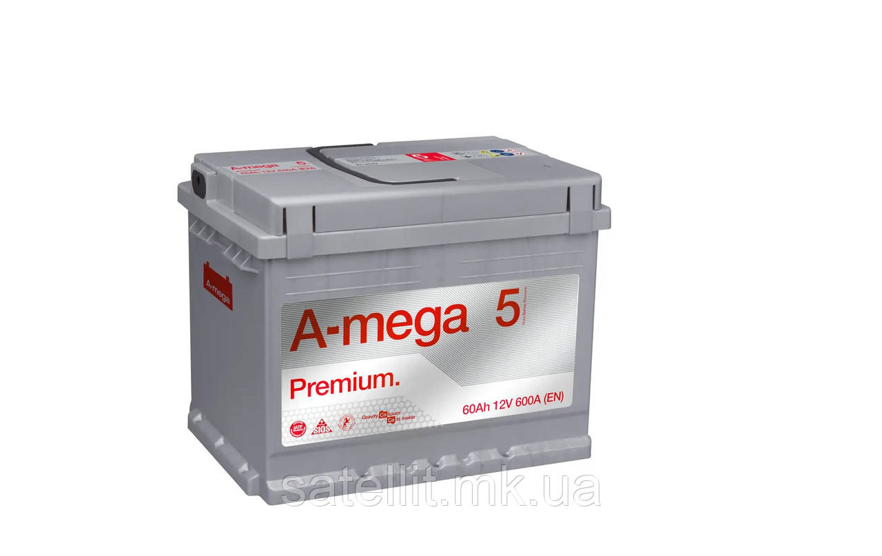АКБ A-MEGA Premium М5 (1+лівий) 6CT-60 600А