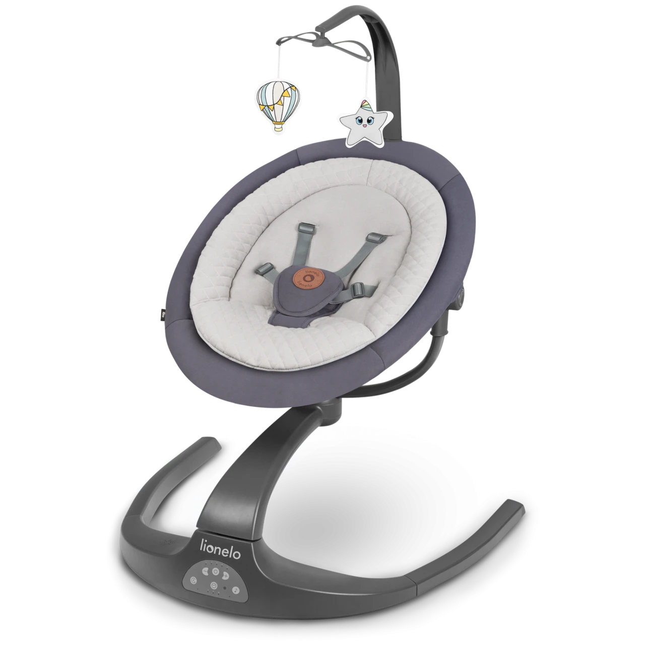 Крісло-гойдалка Lionelo RINA GREY CONCRETE, фото 1