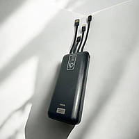 Повербанк на 10000 mAh із вбудованими кабелями TX108