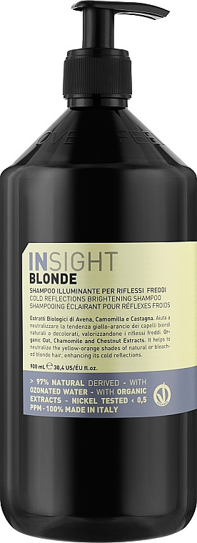 Шампунь для посилення холодних відтінків Insight Blonde 900 мл, фото 1