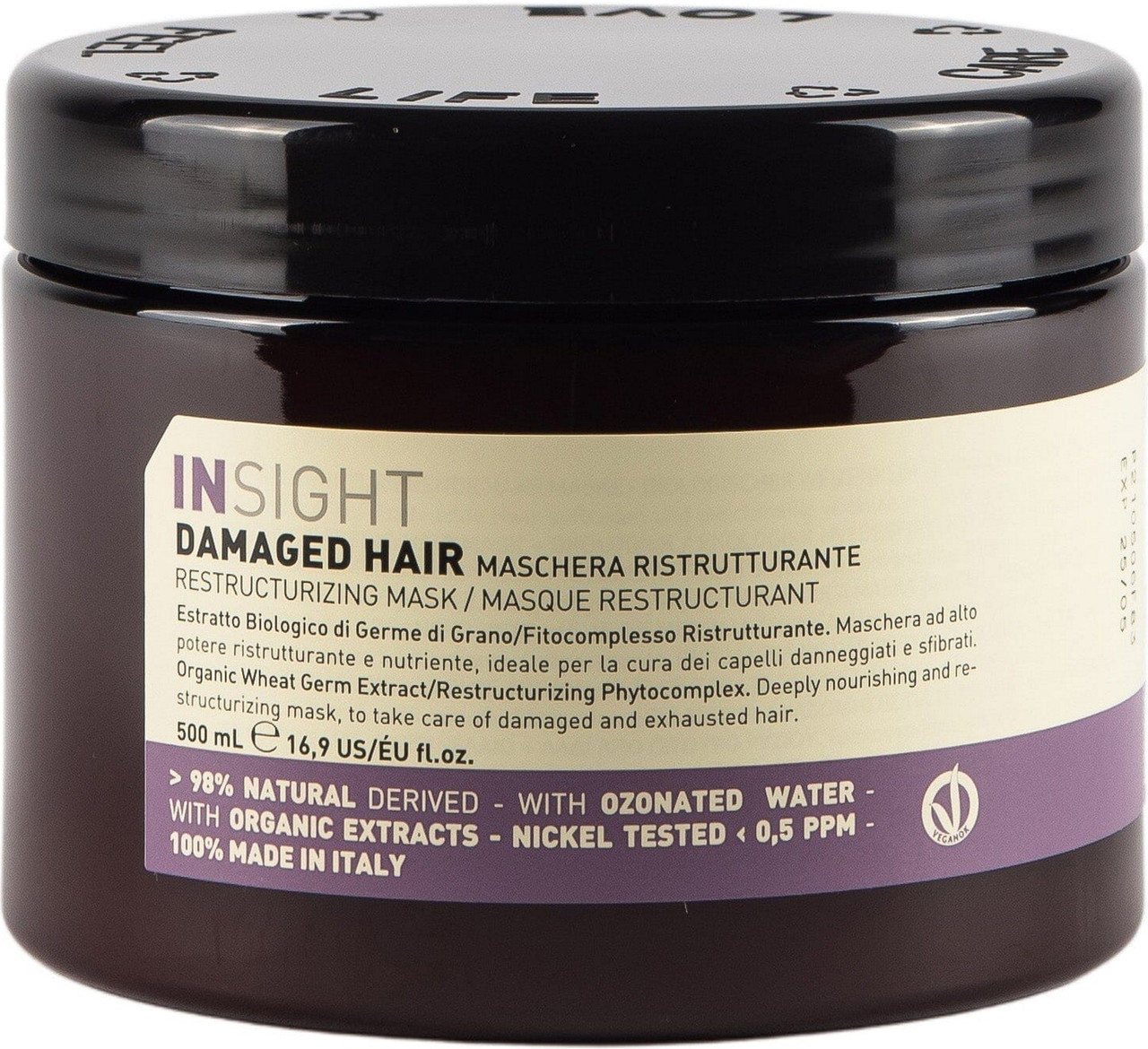 Маска для пошкодженого волосся Insight Damaged Hair Mask 500 мл, фото 1