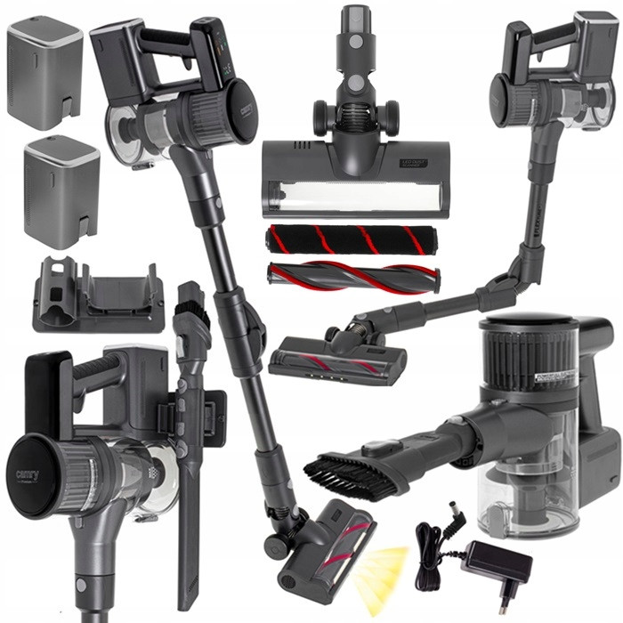 Пилосос вертикальний Camry CR 7063 - 400Вт, 31000Па, 100хв, 2 акумулятори, HEPA 12, фото 1