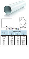 Труба пластикова для вентиляції діаметр 100/1м