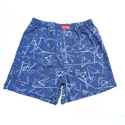 Чоловічі труси боксерки сімейні класичні бавовна Атлет МБ 000060 сині, розмір 44 XS