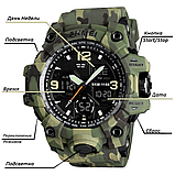 Тактичний годинник SKMEI 1155B Military Waterproof multicam, фото 4