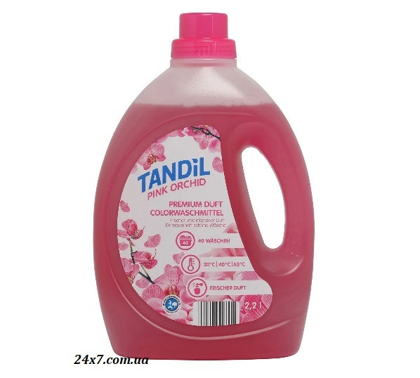 Гель для прання Tandil Premium Pink Orchid 2.2 л 40 циклів прання