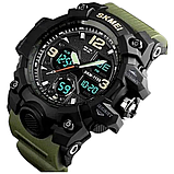 Тактичний годинник SKMEI 1155B Military Waterproof олива, фото 2