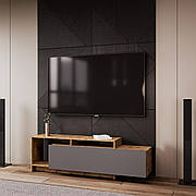 Тумбочка під телевізор із полицями U2 Підставка під телевізор у вітальню / Тумба під телевізор для дому 160х38х48