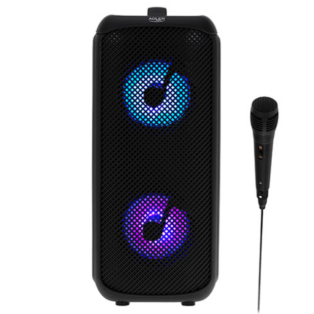 Портативна колонка Bluetooth Adler AD 1903, 10 Вт, радіо, Karaoke, LED RGB, фото 1