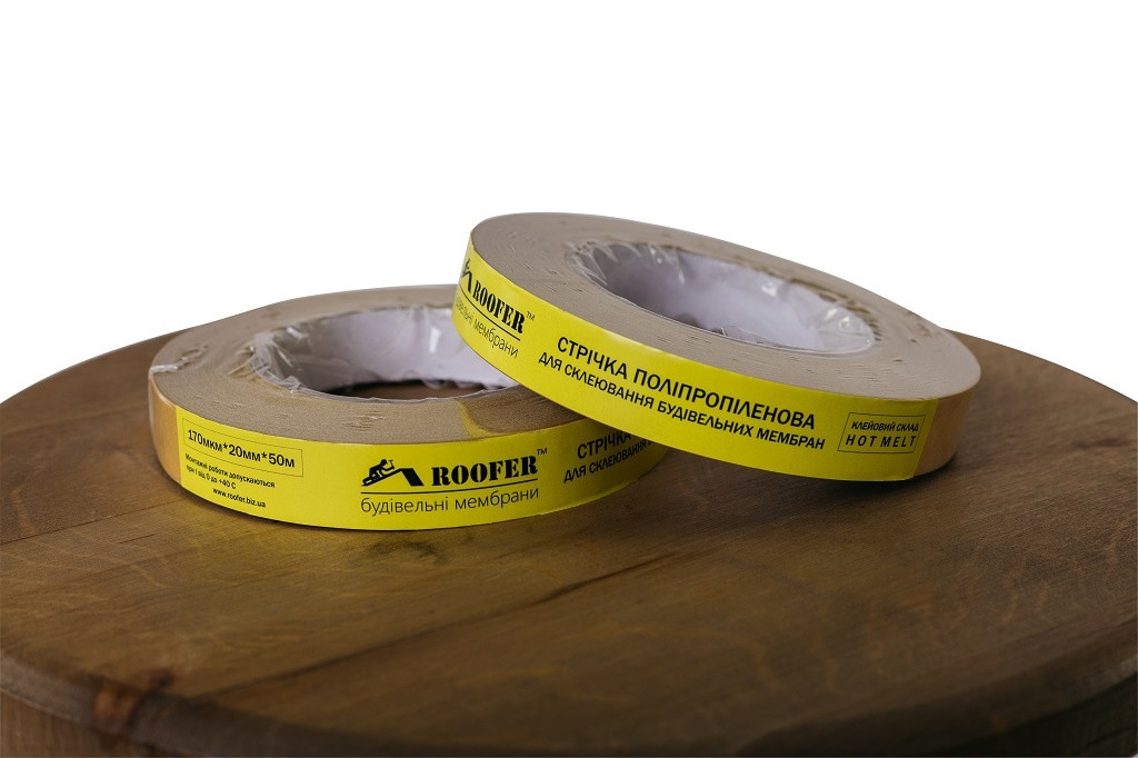 Стрічка двостороння тонка клейова 40091 СУ (20*50) ROOFER