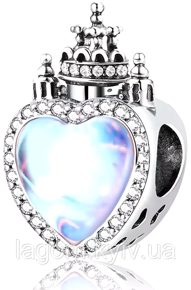 Срібний шарм-підвіска у стилі PANDORA Romantic Charm 925 проба срібна намистна на браслет ПАНДОРА, фото 1
